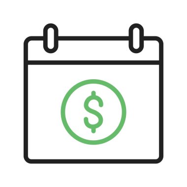 Ödeme Günü ikon vektör görüntüsü. Mobil uygulama web uygulaması ve yazdırma ortamı için uygundur.