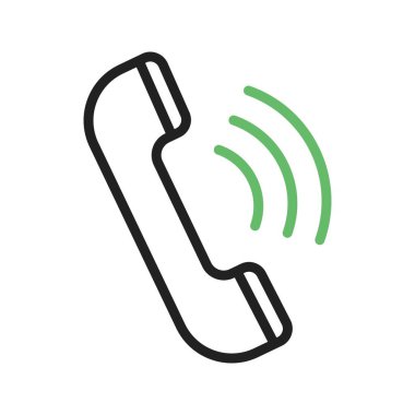 Telefon çağrısı ikon vektör görüntüsü. Mobil uygulama web uygulaması ve yazdırma ortamı için uygundur.