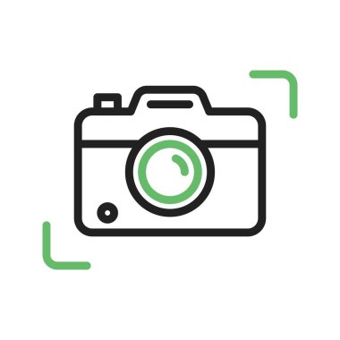 Fotoğraf makinesi ikon vektör görüntüsü. Mobil uygulama web uygulaması ve yazdırma ortamı için uygundur.
