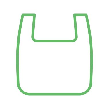 Plastik Torba simgesi vektör görüntüsü. Mobil uygulama web uygulaması ve yazdırma ortamı için uygundur.