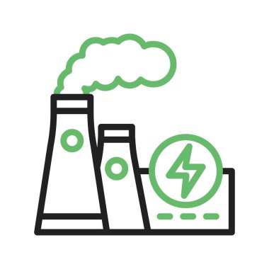 Güç istasyonu ikon vektör görüntüsü. Mobil uygulama web uygulaması ve yazdırma ortamı için uygundur.