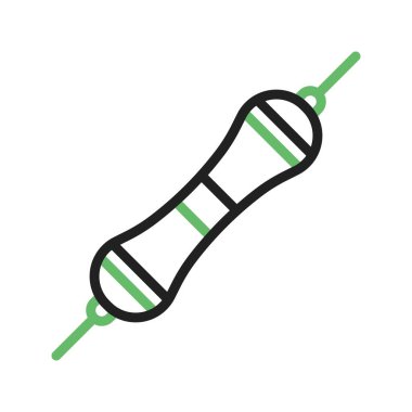 Direnç simgesi vektör görüntüsü. Mobil uygulama web uygulaması ve yazdırma ortamı için uygundur.