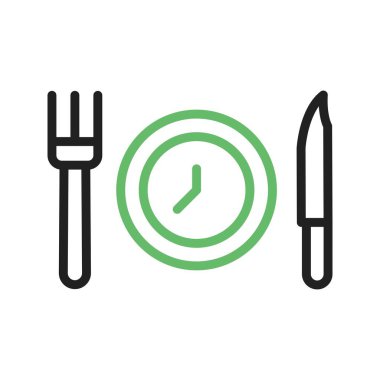 Simge vektör görüntüsünü dinlendir. Mobil uygulama web uygulaması ve yazdırma ortamı için uygundur.