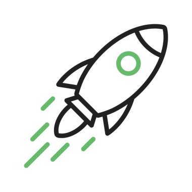 Roket ikon vektör görüntüsü. Mobil uygulama web uygulaması ve yazdırma ortamı için uygundur.