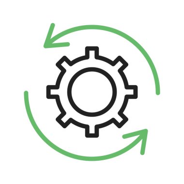 Simge vektör resmini döndür. Mobil uygulama web uygulaması ve yazdırma ortamı için uygundur.