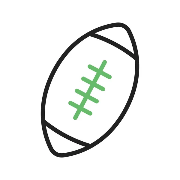Rugby Ball Icon Vector Image Suitable Mobile Application Web Application — Stock Vector