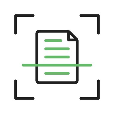 Simge vektör resmini tara. Mobil uygulama web uygulaması ve yazdırma ortamı için uygundur.