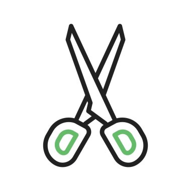 Makas ikon vektör görüntüsü. Mobil uygulama web uygulaması ve yazdırma ortamı için uygundur.