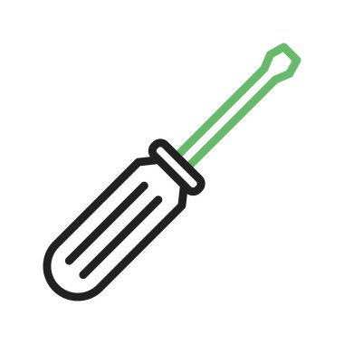 Tornavida ikonu vektör görüntüsü. Mobil uygulama web uygulaması ve yazdırma ortamı için uygundur.