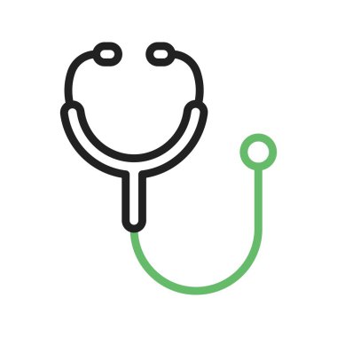 Stetoskop ikonu vektör görüntüsü. Mobil uygulama web uygulaması ve yazdırma ortamı için uygundur.