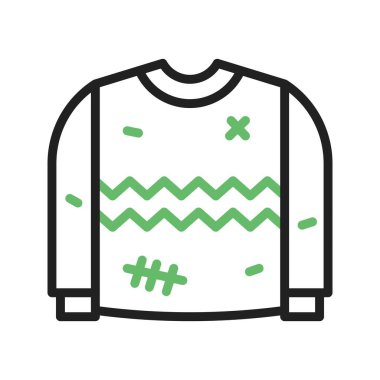 Süveter ikonu vektör görüntüsü. Mobil uygulama web uygulaması ve yazdırma ortamı için uygundur.