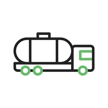 Tanker Kamyonu simgesi vektör görüntüsü. Mobil uygulama web uygulaması ve yazdırma ortamı için uygundur.