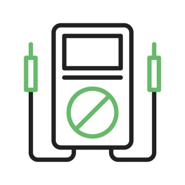 Voltmetre ikon vektör görüntüsü. Mobil uygulama web uygulaması ve yazdırma ortamı için uygundur.
