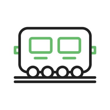 Vagon simgesi vektör görüntüsü. Mobil uygulama web uygulaması ve yazdırma ortamı için uygundur.