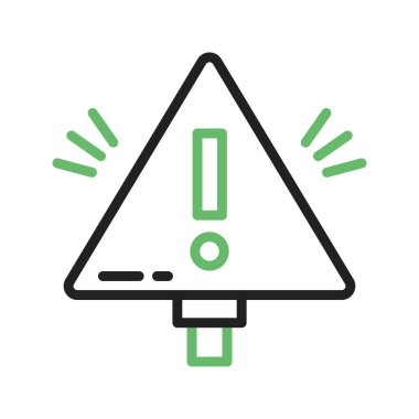 Uyarı İşareti simgesi vektör görüntüsü. Mobil uygulama web uygulaması ve yazdırma ortamı için uygundur.