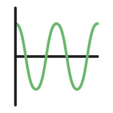 Simge vektör görüntüsünü dalgalar. Mobil uygulama web uygulaması ve yazdırma ortamı için uygundur.