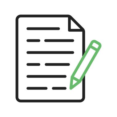 Simge vektör resmi yazılıyor. Mobil uygulama web uygulaması ve yazdırma ortamı için uygundur.