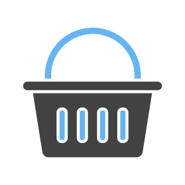 Sepet simgesi vektör görüntüsü. Mobil uygulama web uygulaması ve yazdırma ortamı için uygundur.