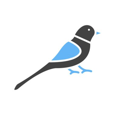 Kuş ikonu vektör görüntüsü. Mobil uygulama web uygulaması ve yazdırma ortamı için uygundur.