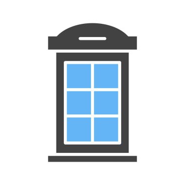 Booth simgesi vektör görüntüsü. Mobil uygulama web uygulaması ve yazdırma ortamı için uygundur.