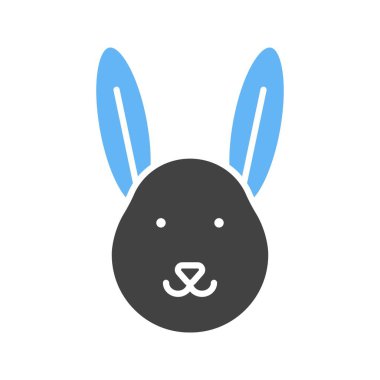 Tavşan simgesi vektör görüntüsü. Mobil uygulama web uygulaması ve yazdırma ortamı için uygundur.