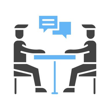 Danışmanlık ikonu vektör görüntüsü. Mobil uygulama web uygulaması ve yazdırma ortamı için uygundur.