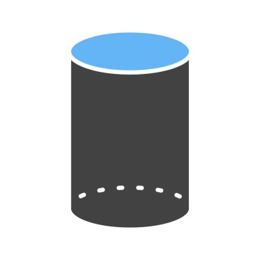 Silindir simgesi vektör görüntüsü. Mobil uygulama web uygulaması ve yazdırma ortamı için uygundur.