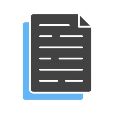 Belge simgesi vektör resmi. Mobil uygulama web uygulaması ve yazdırma ortamı için uygundur.