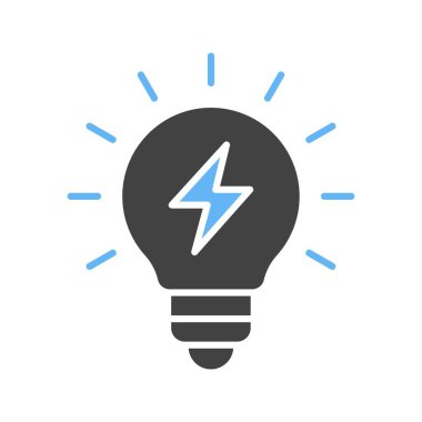 Enerji ikonu vektör görüntüsü. Mobil uygulama web uygulaması ve yazdırma ortamı için uygundur.