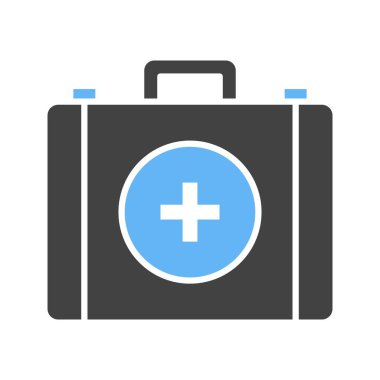 İlk Yardım Çantası ikon vektör görüntüsü. Mobil uygulama web uygulaması ve yazdırma ortamı için uygundur.