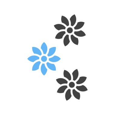 Çiçekler ikon vektör görüntüsü. Mobil uygulama web uygulaması ve yazdırma ortamı için uygundur.