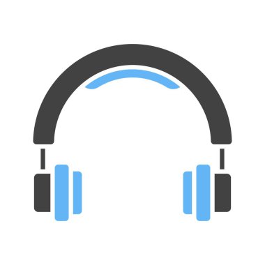 Kulaklık simgesi vektör görüntüsü. Mobil uygulama web uygulaması ve yazdırma ortamı için uygundur.