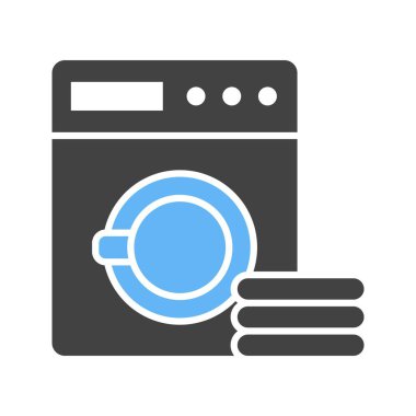 Çamaşır simgesi vektör görüntüsü. Mobil uygulama web uygulaması ve yazdırma ortamı için uygundur.