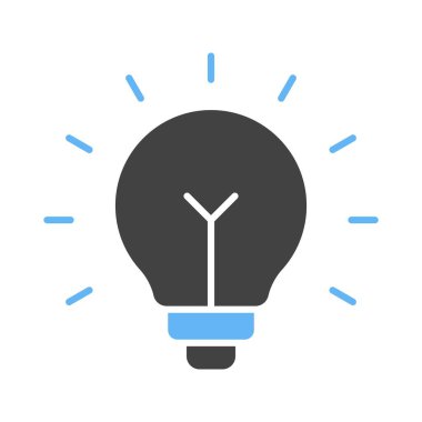 Ampul simgesi vektör görüntüsü. Mobil uygulama web uygulaması ve yazdırma ortamı için uygundur.