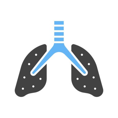 Akciğerler ikon vektör görüntüsü. Mobil uygulama web uygulaması ve yazdırma ortamı için uygundur.