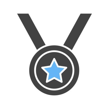 Madalya ikonu vektör görüntüsü. Mobil uygulama web uygulaması ve yazdırma ortamı için uygundur.