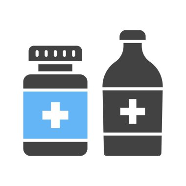 İlaç ikonu vektör görüntüsü. Mobil uygulama web uygulaması ve yazdırma ortamı için uygundur.