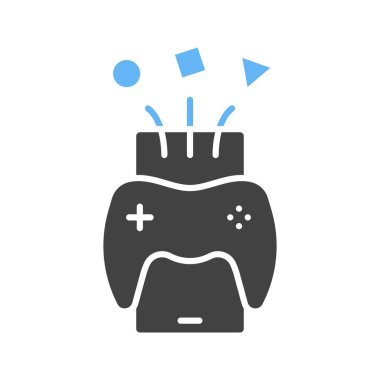 Mobil Oyun simgesi vektör görüntüsü. Mobil uygulama web uygulaması ve yazdırma ortamı için uygundur.