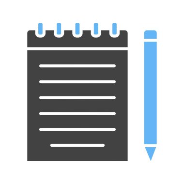 Not simgesi vektör görüntüsü. Mobil uygulama web uygulaması ve yazdırma ortamı için uygundur.