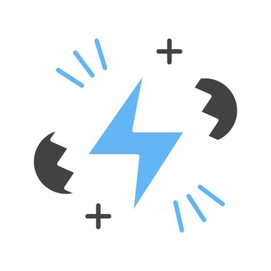 Nükleer Füzyon ikon vektör görüntüsü. Mobil uygulama web uygulaması ve yazdırma ortamı için uygundur.