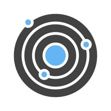 Yörünge simgesi vektör resmi. Mobil uygulama web uygulaması ve yazdırma ortamı için uygundur.