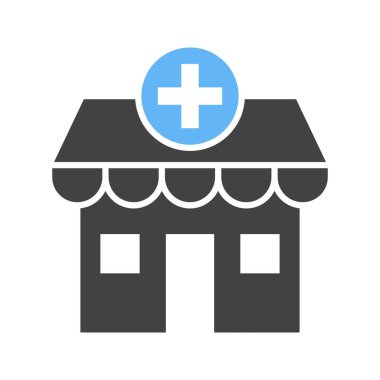 Eczane ikonu vektör görüntüsü. Mobil uygulama web uygulaması ve yazdırma ortamı için uygundur.