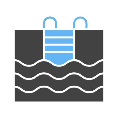 Havuz ikonu vektör görüntüsü. Mobil uygulama web uygulaması ve yazdırma ortamı için uygundur.