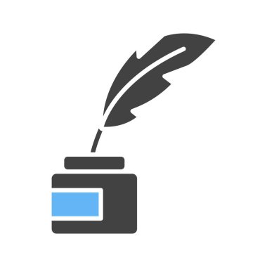 Quill ikon vektör görüntüsü. Mobil uygulama web uygulaması ve yazdırma ortamı için uygundur.