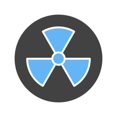 Radyasyon İşareti ikon vektör görüntüsü. Mobil uygulama web uygulaması ve yazdırma ortamı için uygundur.