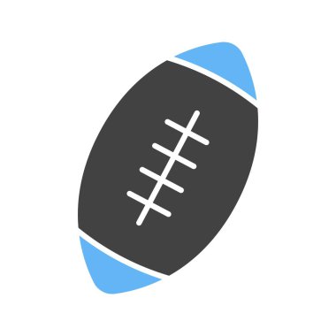 Rugby Ball ikon vektör görüntüsü. Mobil uygulama web uygulaması ve yazdırma ortamı için uygundur.
