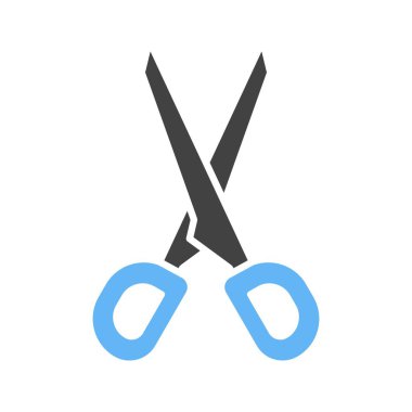 Makas ikon vektör görüntüsü. Mobil uygulama web uygulaması ve yazdırma ortamı için uygundur.