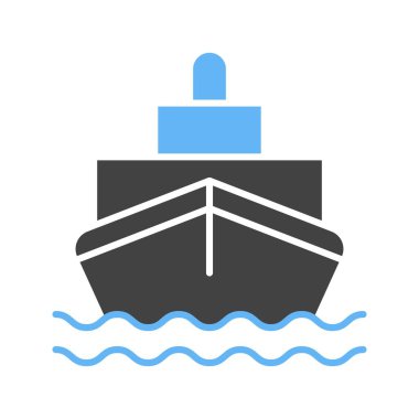 Gemi simgesi vektör görüntüsü. Mobil uygulama web uygulaması ve yazdırma ortamı için uygundur.