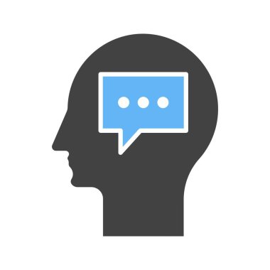 Simge vektör görüntüsü düşünüyorum. Mobil uygulama web uygulaması ve yazdırma ortamı için uygundur.