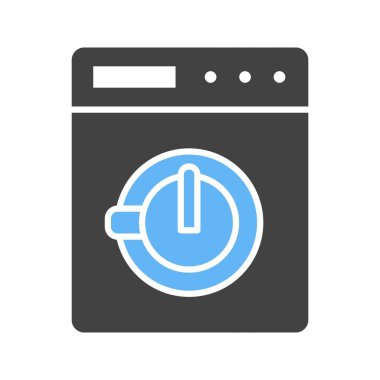 Program simgesi vektör görüntüsü yıkılıyor. Mobil uygulama web uygulaması ve yazdırma ortamı için uygundur.